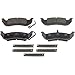 Wagner ThermoQuiet QC1040A Ceramic Disc Pad Set With Installation Hardware, Rear