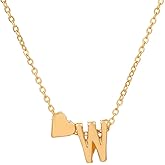 CJIAYUJEW Gold Initial Necklaces Tiny Letter Pendant Personalized Cute A-Z Letter Monogram Name Stainless Steel Necklace Trendy Dainty Jewelry for Women Gift