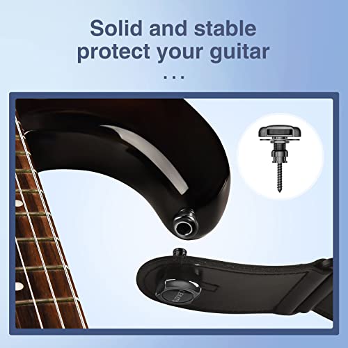 LEKATO Guitar Strap Lock for Bass Guitar Strap and Buttons Security