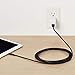 Amazon Basics Lightning to USB A Cable, Advanced Collection, MFi Certified Apple iPhone Charger, Black, 10 Foot