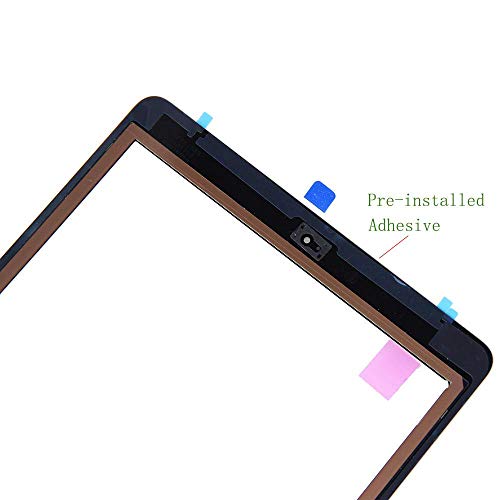 White Digitizer Repair Kit for iPad 9.7" 2018 iPad 6 6th Gen A1893 A1954 Touch Screen Digitizer Replacement (Without Home Button,Not Include LCD) +Pre-Installed Adhesive + Tools