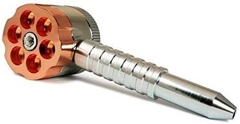 SUMJULY Herbal Spice Grinder Six Shooter Metal Pipe Great Gift