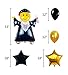 Jumbo Graduation Balloons Kit- Black Gold Party Decorations Supplies Grad Ornaments