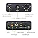 LiNKFOR 192kHz DAC Digital to Analog Audio Converter with Headphone Amplifier Function Volume Control Digital Optical Coaxial Toslink to Analog Stereo L/R 3.5mm Audio Adapter for PS4 Apple TV DVD PS3