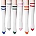 Sockstheway Womens Casual Knee High Socks with Triple Stripe (6P, Set)