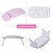 CO-Z 5W LED Nail Dryer Curing Lamp Light Portable for Gel Based Polishes Manicure Pedicure 2 Timing Setting 45s 90s USB Port (5W Small, Common - Pink)