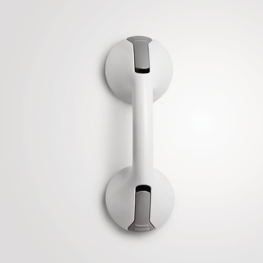 Moen LR2308W Home Care 12" Suction Balance Assist Bathroom Saftey Hand Grip, White: Home Improvement