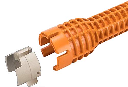 IRmm (8-in-1) faucet and sink installer,multi-purpose wrench plumbing tool for Toilet Bowl/Sink/Bathroom/Kitchen Plumbing and more (orange)