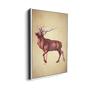 Canvas Wall Art for Living Room, Bedroom Animal Portrait Framed Canvas Prints for Home Decoration Ready to Hang - 16x24 inches