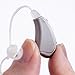 Otofonix Apex Hearing Aid for Seniors & Adults, Noise Canceling, Mini - Virtually Invisible, USA Phone Support (Left, Grey)