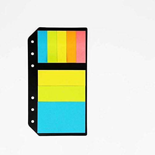 KKMO 6 holes Index Divider Sticky Notes Paper Tabs for A5 A6 B5 Notebook Refill Filler Paper