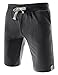 TheLees (TTS01) Unisex Cotton Jersey Waist Elastic Jogger Training Beach Board Shorts Charcoal X-Large(US 31~33)