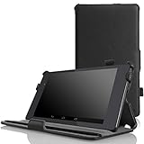 MoKo Google Nexus 7 2013 FHD 2nd Gen Case - Slim-Fit Multi-angle Stand Cover Case with Auto Wake / Sleep for Google Nexus 2 7.0 Inch 2013 Generation Android 4.3 Tablet, BLACK