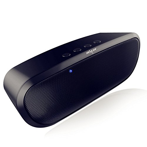 Black Portable Stereo Wireless Bluetooth Speaker 4.0 with 12