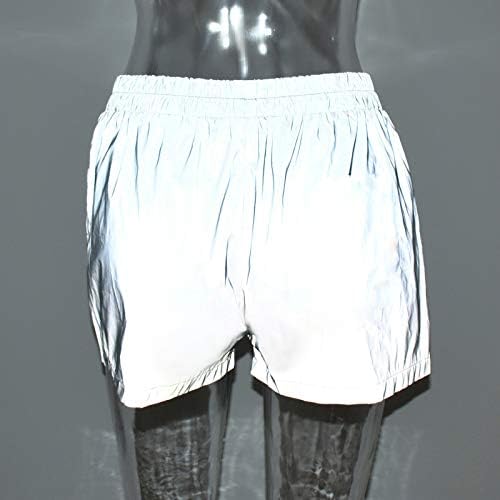 reflective high waisted shorts