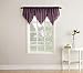 No. 918 Erica Crushed Voile Ascot Beaded Sheer Rod Pocket Curtain Valance