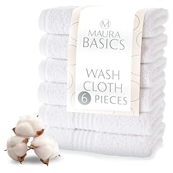 MAURA Basics Turkish Cotton Washcloth Towel Set