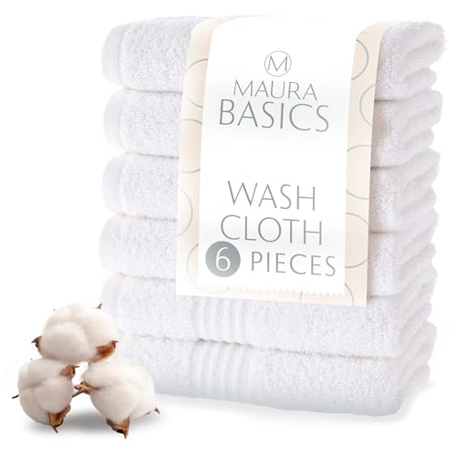 MAURA Basics Turkish Cotton Washcloth Towel Set