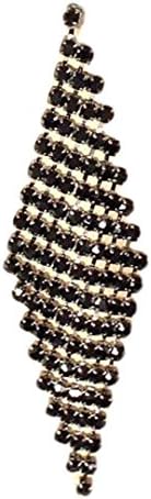 Black Mesh Earrings Dangle BK 3 In Silver Tone Post Stud Sassy Fun