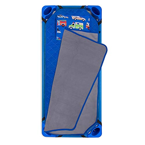 image for Wildkin All-In-One Modern Nap Mat with Pillow for Toddler Boys and Gir