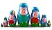 Peppa Pig Family Matryoshka Wooden Russian Nesting Dolls Kids Room Decor Art Crafts Gifts 7pc