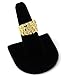 Jewel Town Mens 14K Gold Plated Hip Hop Iced Gold Nugget Cut Cz Pimp Ring Sizes 7 8 9 10 11 12 MR10