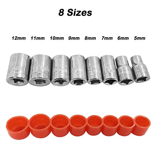 2 Pack Flexible Drill Bit Extension-Magnetic Socket Bit Holder Set, Sonku Multi Functional Screw Driver Set for Quick Change-24pcs - Thumbnail 5