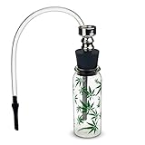 TAKEAHIT Silk Printing Glass Hookah Assorted Color Mini Portable 5 inch