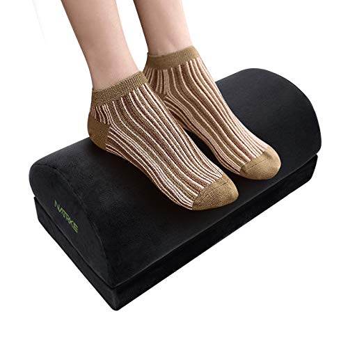 NATRKE 足枕 M NATRKE 足枕 フットレスト 二段階高さ 足置き 半円ロングマクラ 高さ調節 低反発 設計寝枕 腰枕 足まくら