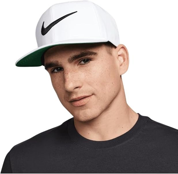 Nike Size M/L Sportswear Pro Swoosh Snapback Cap Hat White FV5522