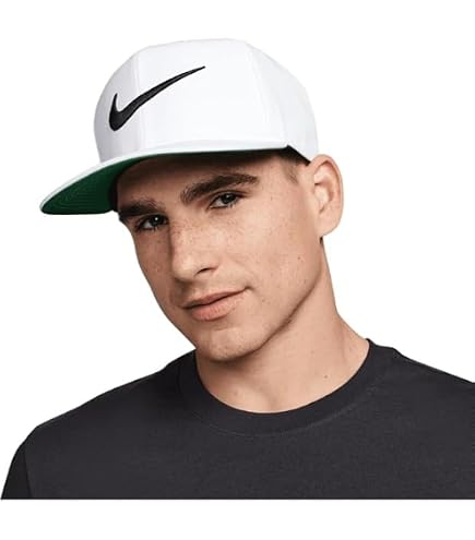 Nike Size M/L Sportswear Pro Swoosh Snapback Cap Hat White FV5522