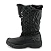 Totes Cam Women Round Toe Synthetic Black Snow Boot