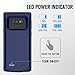Galaxy Note 9 Battery Case, Basesailor Galaxy Note 9 5000mAh External Backup Charging Pack, Rechargeable Impact-Resistant Power Bank Case Compatible Samsung Galaxy Note 9 (Blue)
