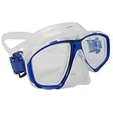 Scuba Choice Blue Diving Dive Snorkel Mask Nearsighted Prescription RX Optical Corrective Lenses, -4.5