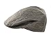 Biddy Murphy Men’s Linen Flat Irish Hat Lightweight Charcoal Made in Ireland Medium