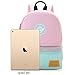 mommore Kids Backpack for School Lunch Bag with Chest Clip Best for 3-6 Years Old (Pink and Blue)