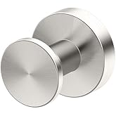Gatco 4645 Glam Single Robe Hook, Wall Mounted Hook for Bathroom Towels &amp; Robes, 2 Inch, Satin Nickel