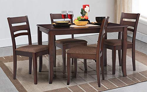 Walnut Aragon Four Seater Dining Table Set – Royaloak