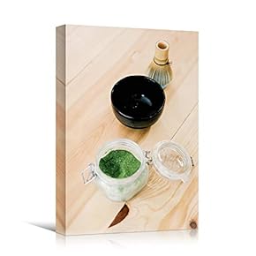 signwin Canvas Wall Art Matcha Preparation Coffee Drinks...