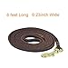 HiCaptain Thin Leather Pet Leash, Durable Dog Leashes Suit for Small Dog Up to 15 lb 00(1/5 inch Wide, 6 Ft) Brown