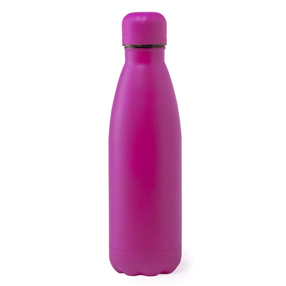 eBuyGB Metal Water Bottle 790ml Stainless Steel Leakproof Drinks Bottle Reusable BPA Free Matt Water Bottles - Travel Cup for School, Gym, Outdoor, Yoga & Sports - Pink (Pack of 1)