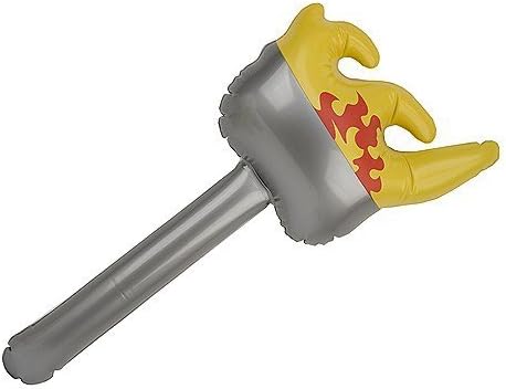 PMS 26" INFLATABLE OLYMPIC TORCH IN POLYBAG WITH INSERT