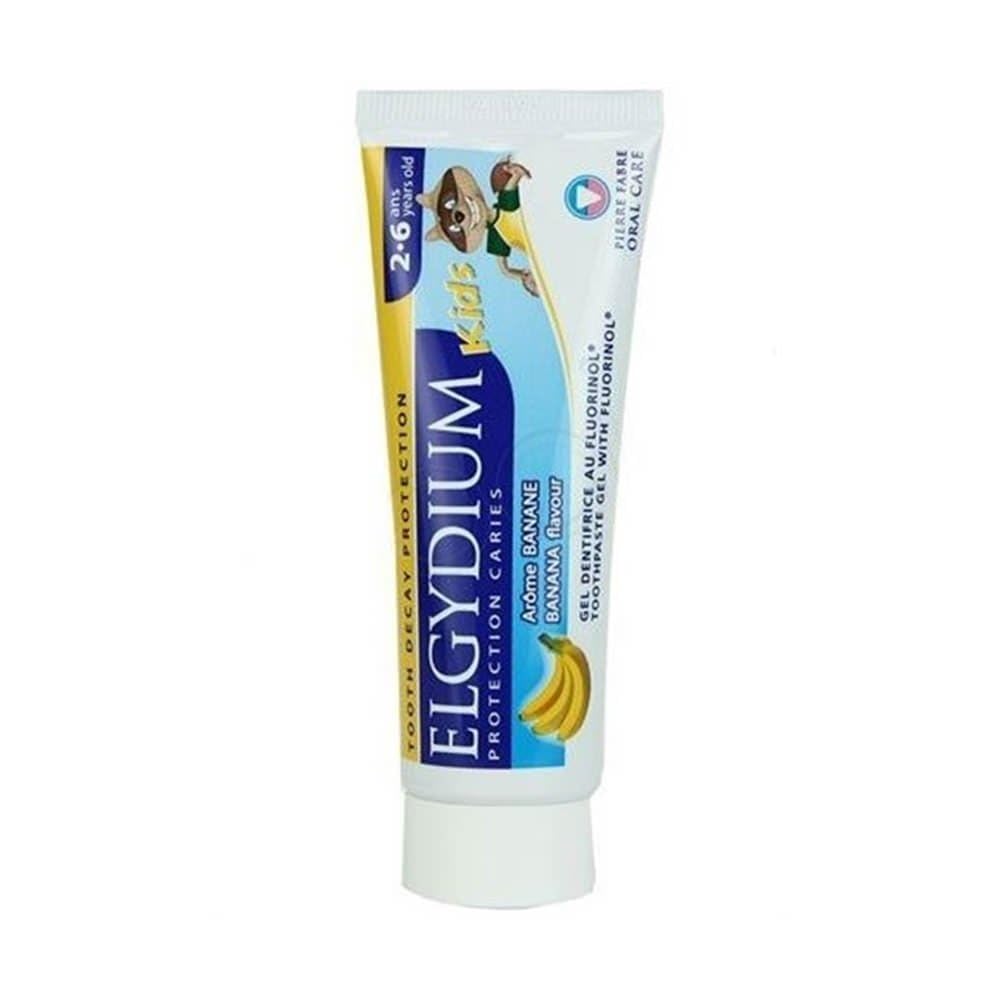 Elgydium Kids Toothpaste Gel Decay Protection 2/6 Years Old 50ml - Banana