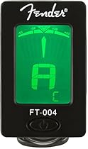 Fender Clip-On Tuner FT-004 for Guitar, Ukulele, Bass, Violin, Mandolin, and Banjo
