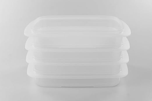 TUPPERWARE Cool apilable 700 ml (4) envase para nevera A170 ...