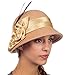 Sakkas Danielle Vintage Style Wool Cloche Hat