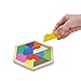 PlayMaty Colorful Wooden Tangram Puzzle Heart Shape Montessori Educational Toys For Children DIY Math Toy Jigsaw Puzzles Kids Intellectual Blocks Toy