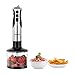 VonShef 3 in 1 Hand Blender, Chopper & Whisk Set with 3 Speeds - Stainless Steel