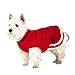 KYEESE Red Dog Sweater Holiday Dogs Sweaters Dress with Bowtie Knit Pullover Warm Ugly Christmas Dog Sweater