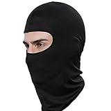 Cycling Sports Face Mask Cool Fashionable Ultra Thin Balaclava (Black)